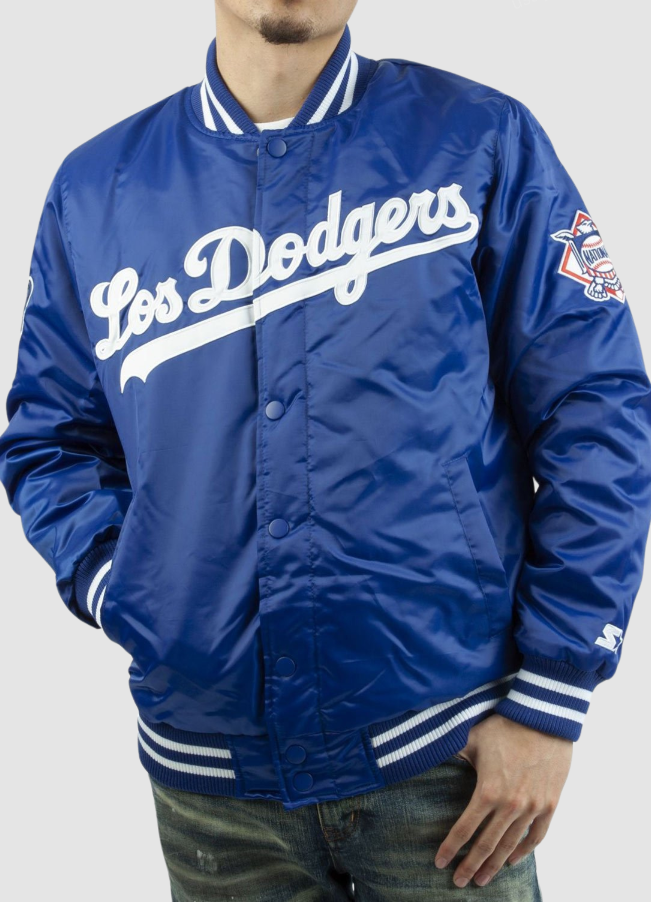 MLB Los Angeles Dodgers National Blue Varsity Jacket Los Angeles Dodgers Jacket