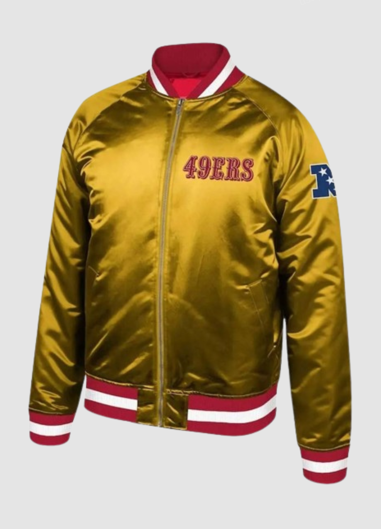 NFL Faithful To The Bay San Francisco 49ers Golden Bomber Jacket 49ers Golden Bomber Jacket