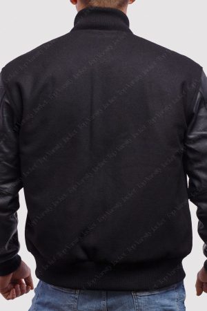 Black Sleeves Varsity Jacket