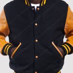 Leather Sleeves Varsity Jacket