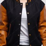 Gold Sleeves Varsity Jacket