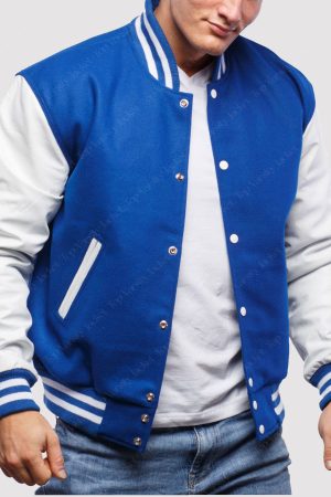 Bright Royal Varsity Jacket