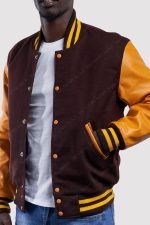 Brown Varsity Jacket