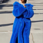 Cardi B Blue Coat