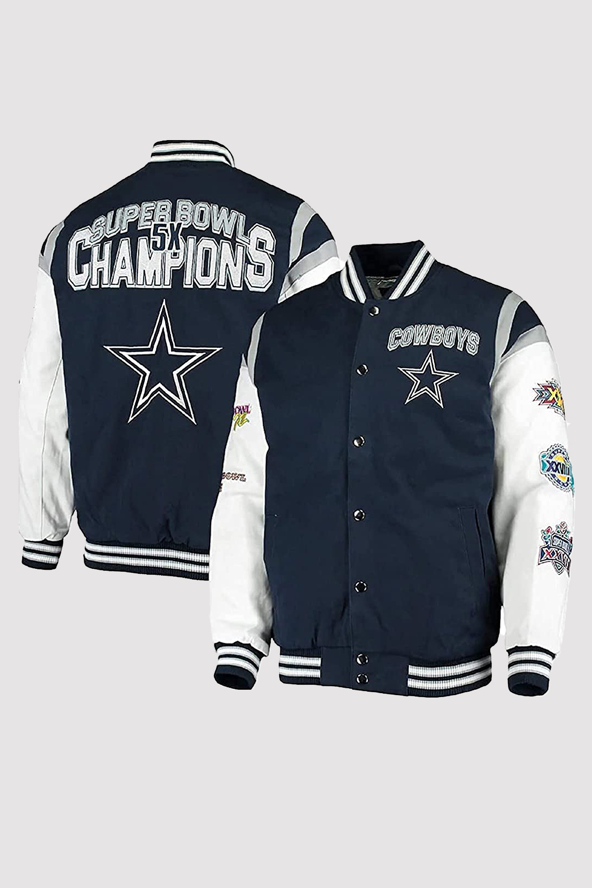 Dallas Cowboys Goal Post Varsity Jacket NFL Dallas Cowboys Jacket