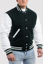 Dark Green Varsity Jacket