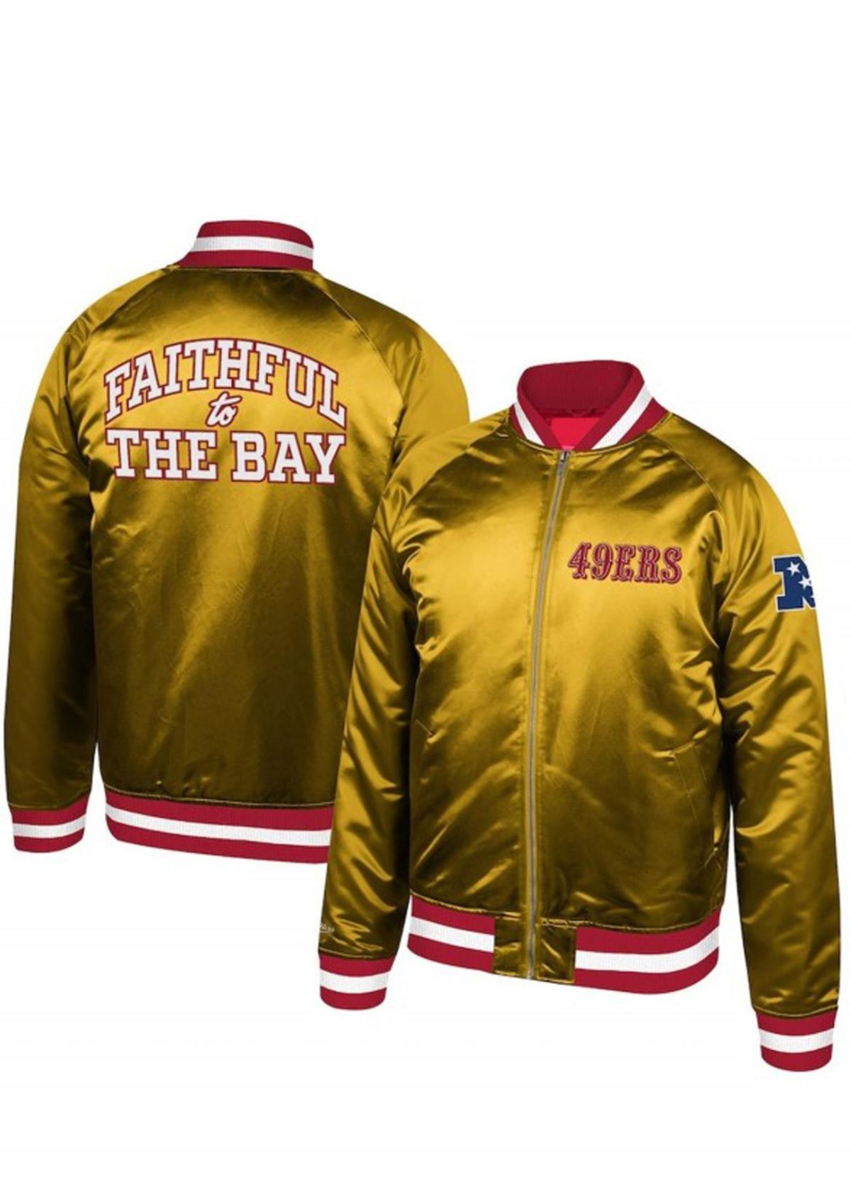 NFL Faithful To The Bay San Francisco 49ers Satin Jacket Faithful To The Bay Jacket