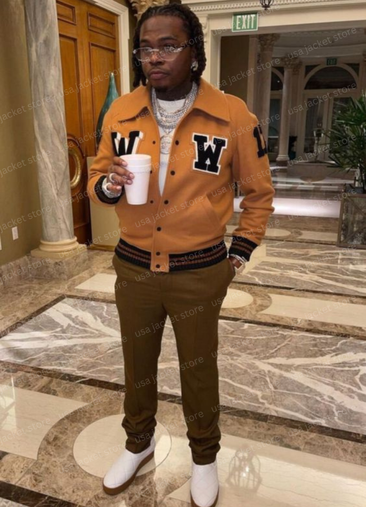 Varcity Jacket Rapper Type Gunna Rapper W Patch Varsity Jacket