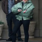 Hailey Bieber Green Jacket