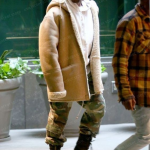Kanye West Shearling Coat