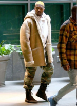 Kanye West Shearling Coat