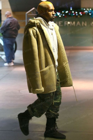 Kanye West Shearling Coat