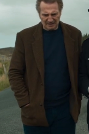 Liam Neeson Brown Blazer