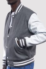 Grey Varsity Jacket