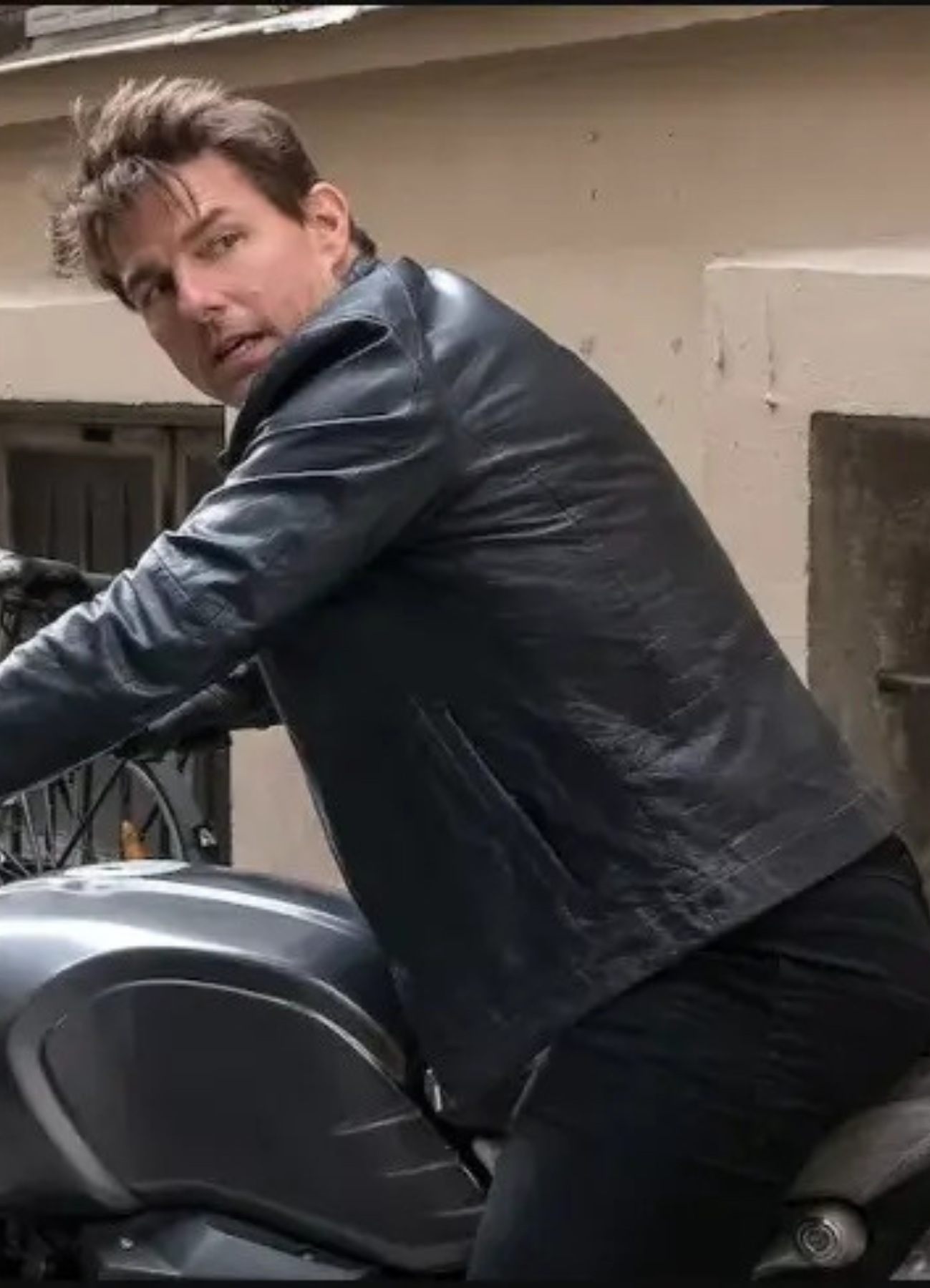 Mission Impossible 7 Tom Cruise Black Jacket 2 Tom Cruise Black Jacket