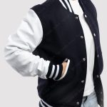 Navy Blue Varsity Jacket