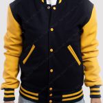 Yellow Sleeves Varsity Jacket