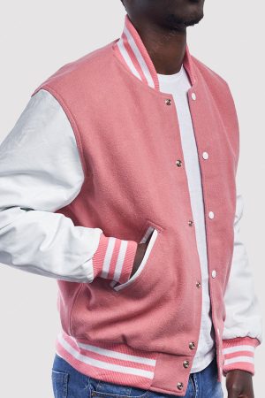 Pink Varsity Jacket