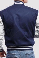 Blue and White Varsity Jacket