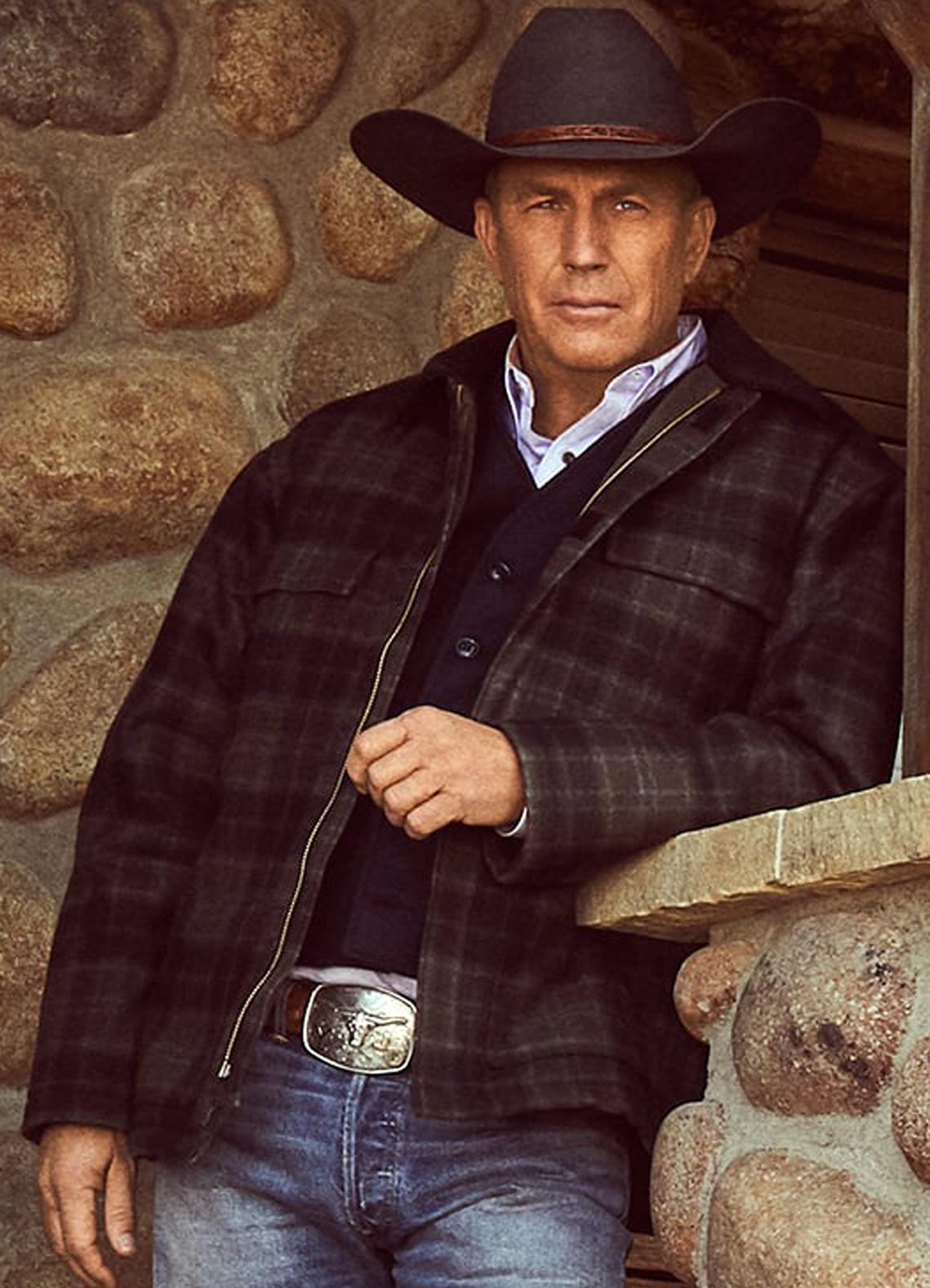 john-dutton-yellowstone-kevin-costner-plaid-jacket-6 John Dutton Plaid Jacket