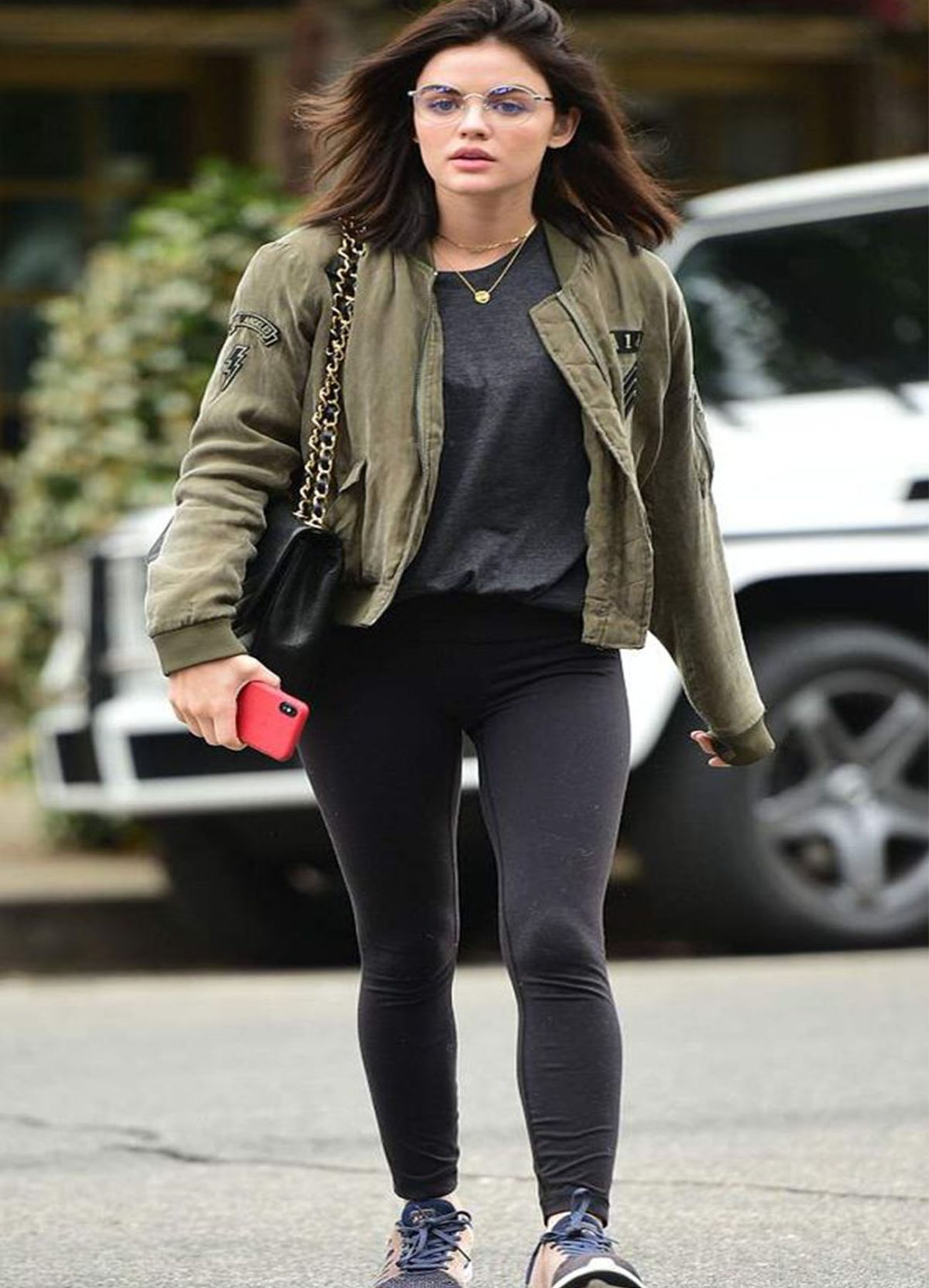 lucy-hale-green-cotton-jacket-1200x1663 Lucy Hale Green Jacket