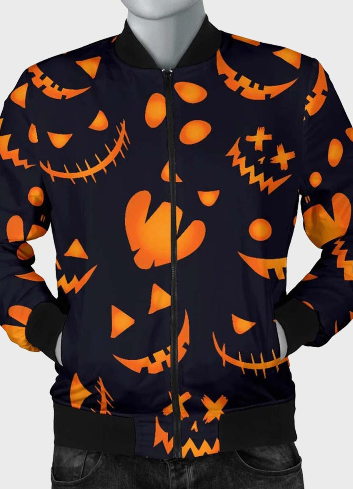 pumpkins-pattern-bomber-jacket-for-halloween-01-1200x1663 Pumpkins Bomber Jacket
