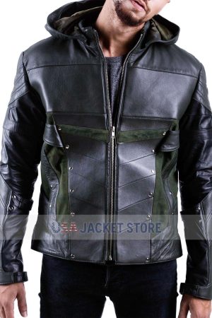Stephen Amell Leather Jacket