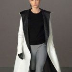 Sylvia Hoeks Leather Coat