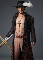 Mihawk Black Long Coat One Piece SO1