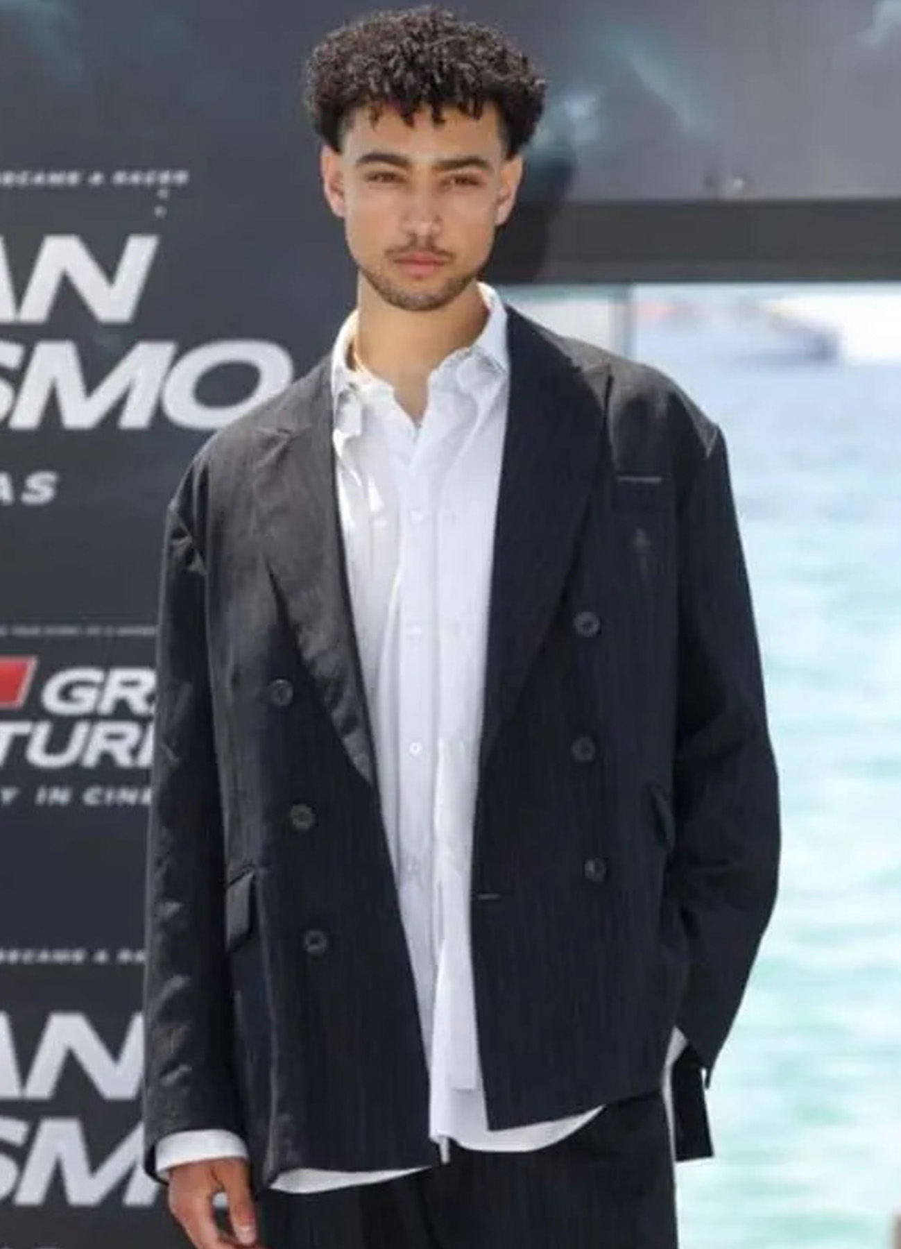 Archie Madekwe Gran Turismo Black Blazer Archie Madekwe Black Blazer