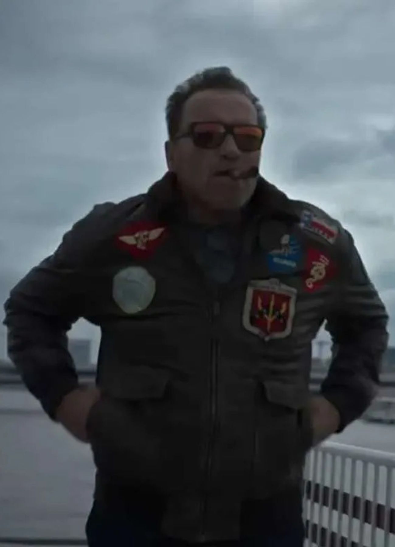 Arnold 2023 Arnold Schwarzenegger Bomber Leather Jacket Arnold Bomber Leather Jacket
