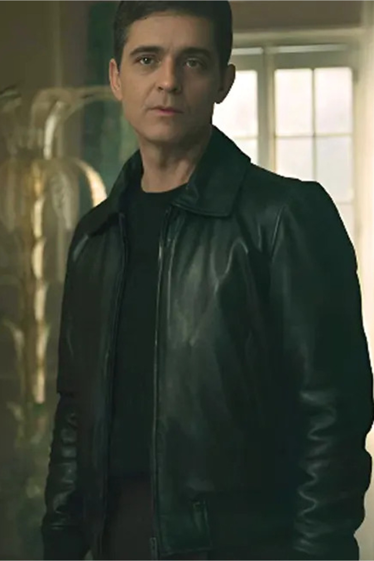 Berlín 2023 TV Series Berlin Black Leather Jacket-01 Berlin Black Leather Jacket