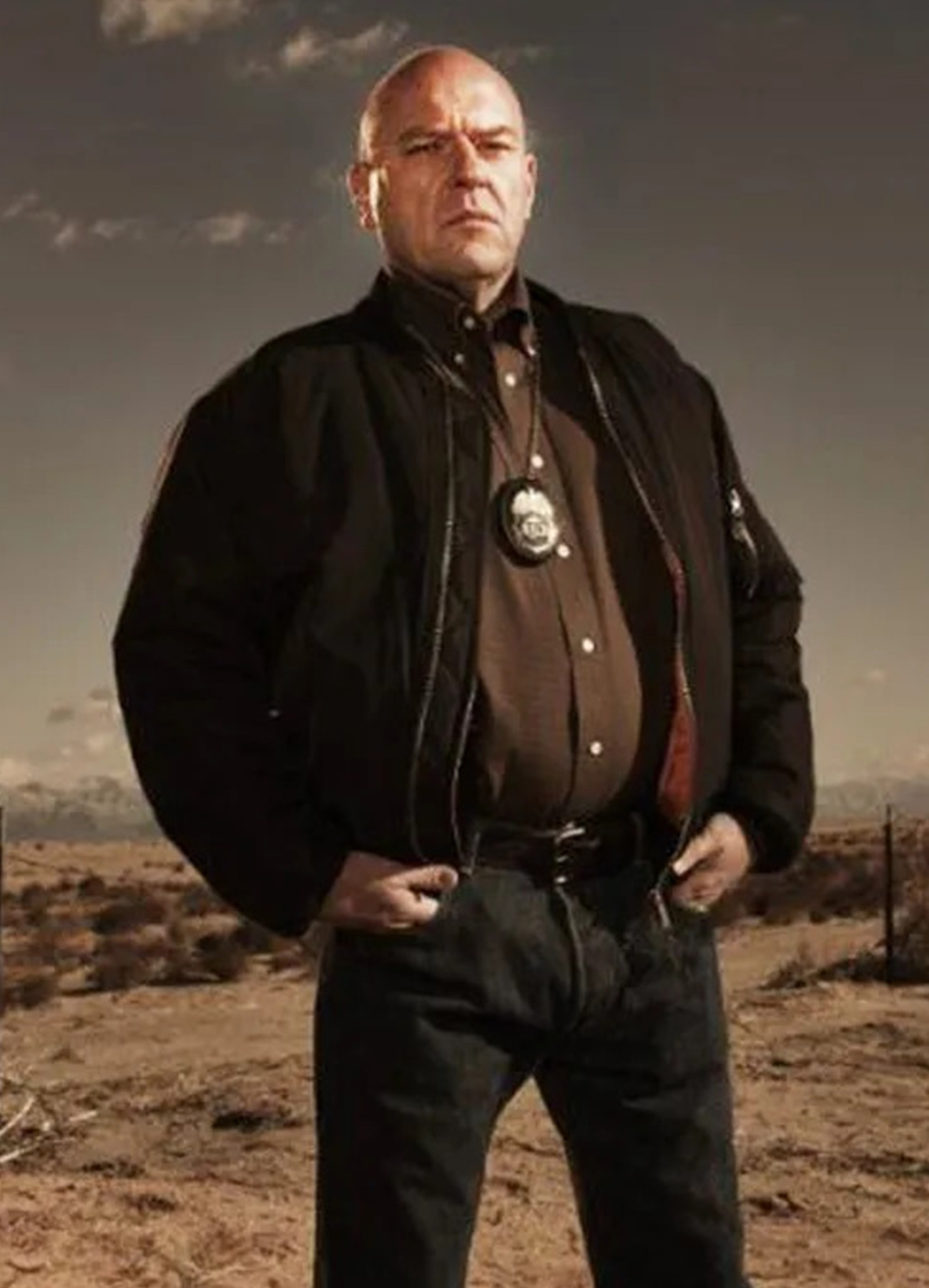 Breaking Bad Dean Norris Black Jacket-01 Breaking Bad Dean Norris Black Jacket - Image 1