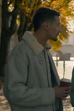 Bruce White Leather Jacket