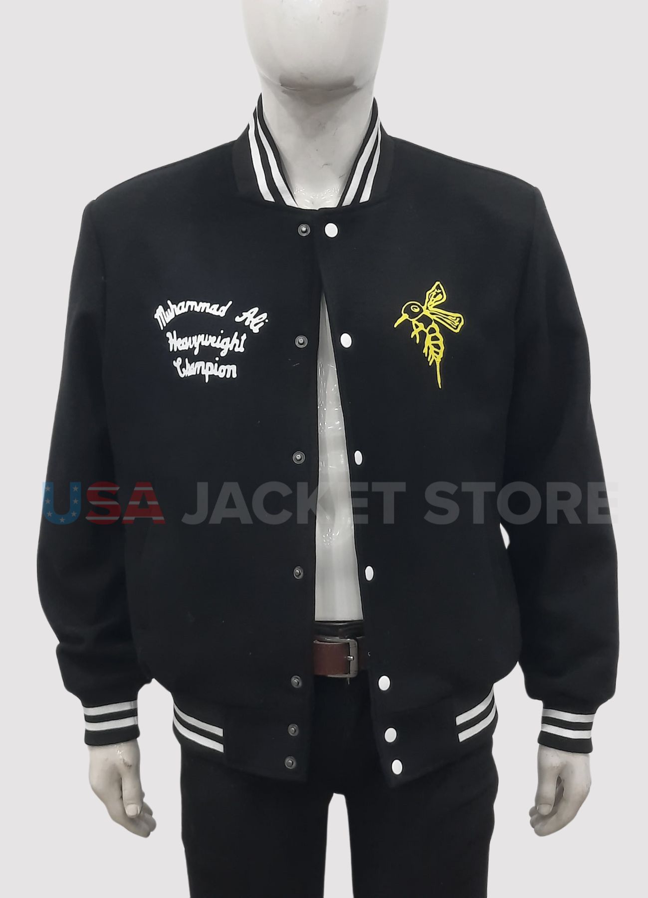 Muhammad Ali - Sting Like a Bee Varsity Jacket Muhammad Ali Jacket