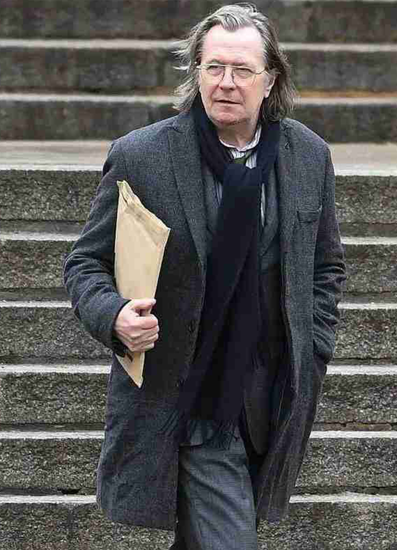 Slow Horses Gary Oldman Season 01 Grey Wool Coat-01 Slow Horses Gary Oldman Season 01 Grey Wool Coat - Image 1