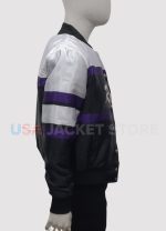 Toronto Raptors Satin Varsity Jacket - Image 3