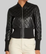 Fool Me Once S01 Maya Stern Quilted Leather Jacket - Image 4