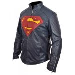 Superman Blue Leather Jacket