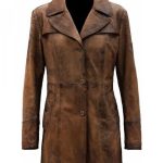 Batman Knightmare Brown Leather Long Coat - Image 2
