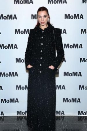 Dua Lipa MoMA Long Coat
