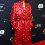 Dua Lipa Grammy Red Coat