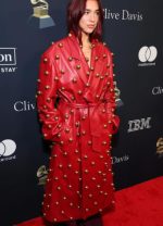 Dua Lipa Grammy Red Coat