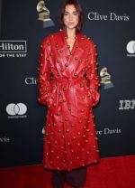 Dua Lipa Grammy Red Coat