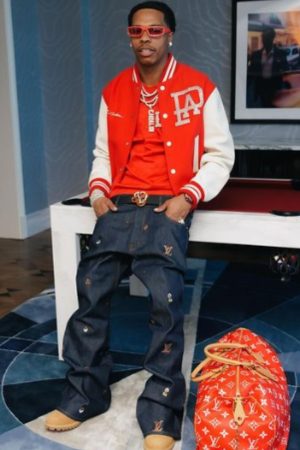 Lil Baby Runway Mix Leather Varsity