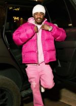Lil Tjay Chrome Hearts Pink Puffer