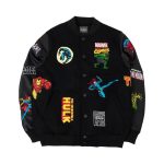 Marvel Black Varsity Jacket