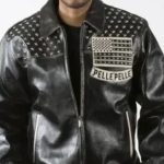 Pelle Pelle Americana Black Genuine Studded Jacket