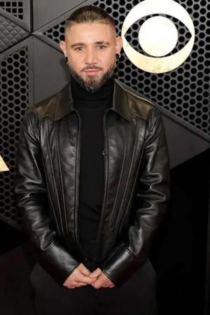 Skrillex Black Leather Jacket