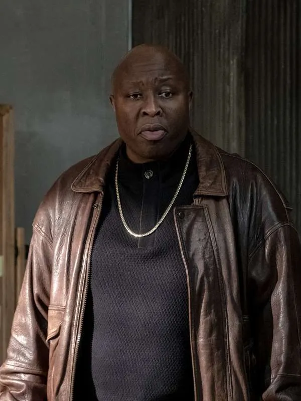 BMF-Detective-Bryant-Brown-Leather-Jacket Detective Bryant BMF Brown Leather Jacket - Image 1